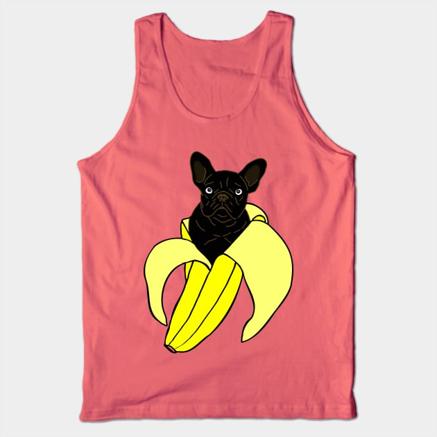 banana black french bulldog doodle Tank Top by FandomizedRose